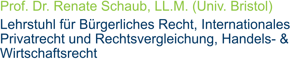 Logo LS für Bürgerliches Recht, Internationales Privatrecht und Rechtsvergleichung, Handels- und Wirtschaftsrecht